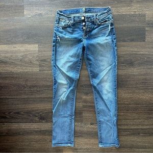 7 For All Mankind denim, josefina, skinny boyfriend, size 26